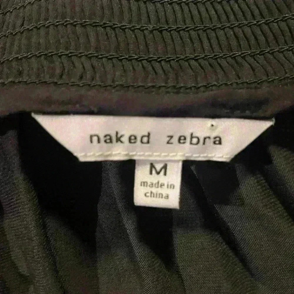 Women’s Black Naked Zebra Blouse - Picture 4 of 7